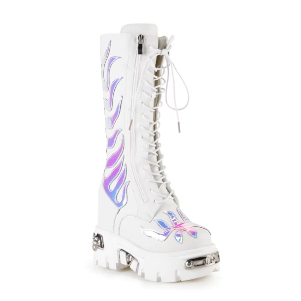 Anthony Wang Ggg-3 White Platform Boot