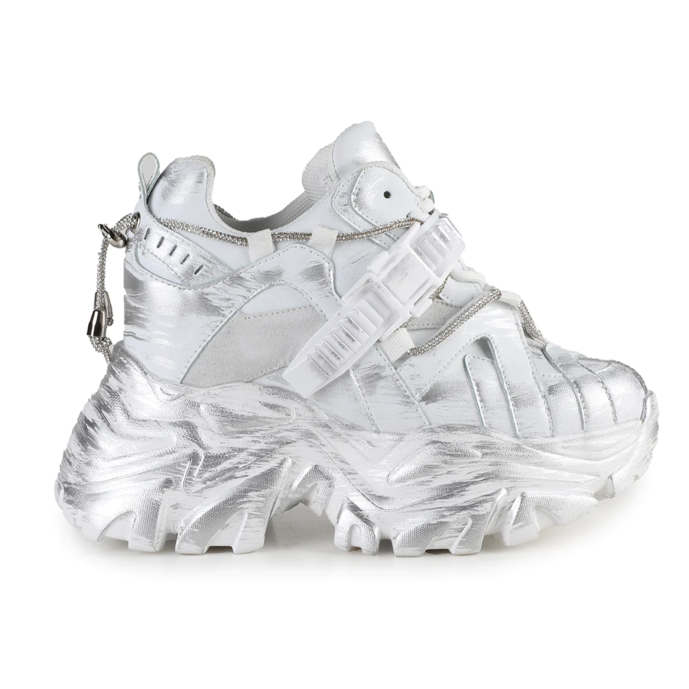 Anthony Wang Watermelon - 01 White Platform Sneaker